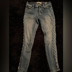 Denim Jeans with side design
